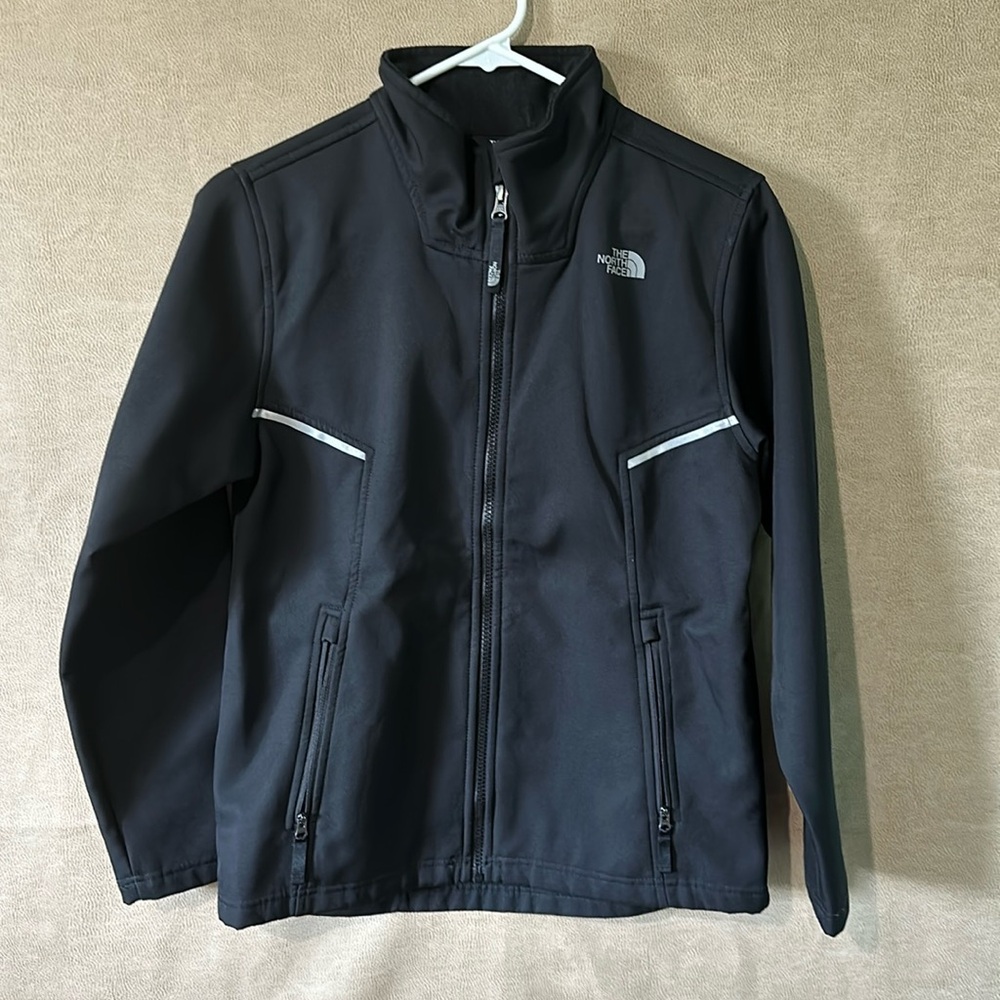 North Face Black Windproof Windwall Jacket Size Large 14/16